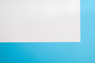 white torn paper with blue background, ready for design