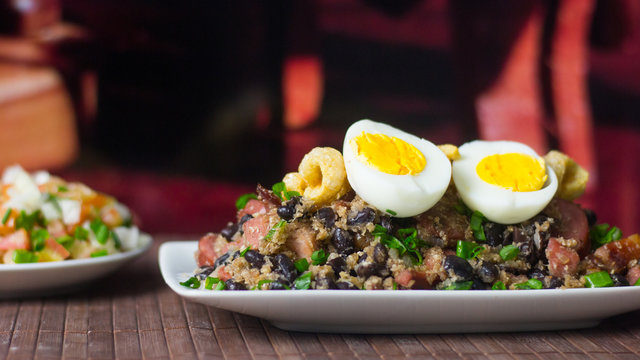 Tropeiro bean. Traditional brazilian food.