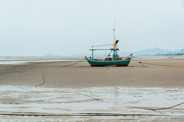 Obraz premium Empty fishing boats
