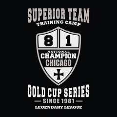 graphic design superior team for shirt and print