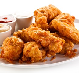 Fried chicken nuggets