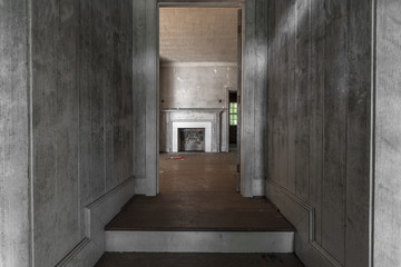 Entrance to an abandoned house