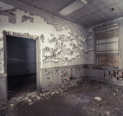 Room in an abandoned building