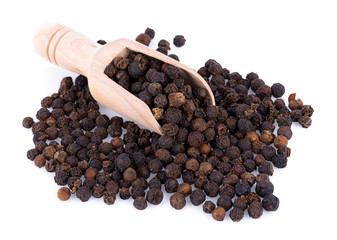 pepper corn on white background