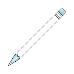 Wooden pencil isolated