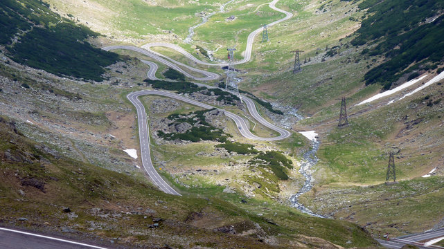 Transfagarasan in den Karpaten in Rum&auml;nien