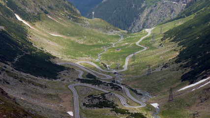 Transfagarasan in den Karpaten in Rumänien