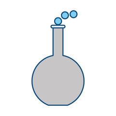Chemistry flask isolated