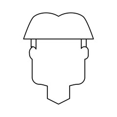 Man faceless cartoon