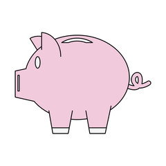 piggy bank vector illustration