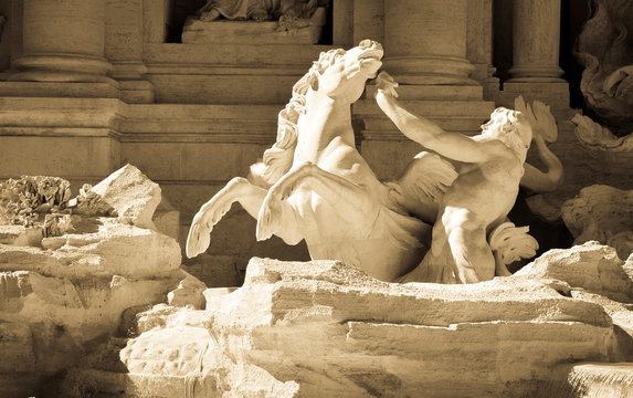 Fontana di Trevi in Rome, Italy