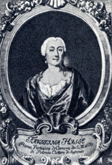 Fototapeta na wymiar Faustina Bordoni - Hasse (1697 – 1781), Italian mezzo-soprano