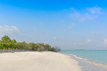 Fototapeta na wymiar sandy beach Maldives