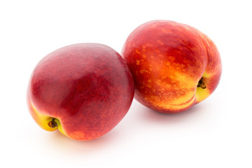 Peach. Fruit with isolated on white background.