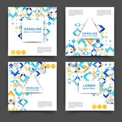 Abstract color brochure