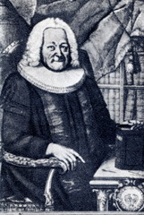 Fototapeta na wymiar Erdmann Neumeister (1671 – 1756), German Lutheran pastor and hymnologist