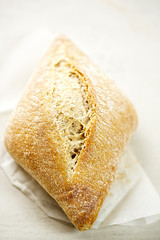 Whole wheat ciabatta type roll 