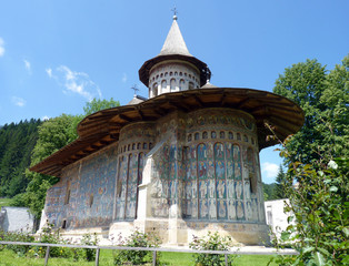 Voronet und Humorului Kloster in Bukovina und Rumänien