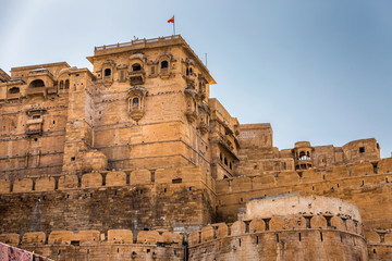 Jaisalmer fort in Tart desert Rajastha, India.