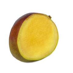 One large piece of sliced mango