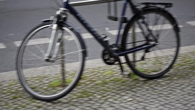 Stolen bike, wheel and padlocks left on the spot