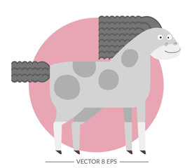 Cute vector horse