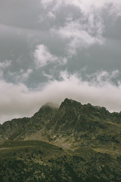 clouds on the mountains