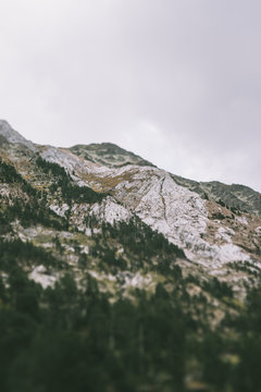 clouds on the mountains