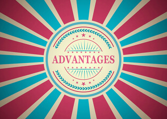 Advantages Retro Vintage Style Stamp Background