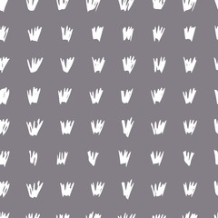 Unique hand drawn scribble elements. Abstract figures seamless pattern. Cards, backdrop, wrapping and fabric design