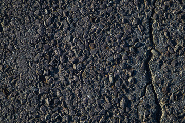 The texture of the old road. Resin stone