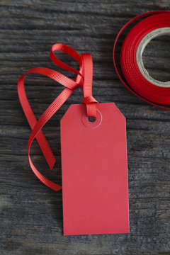 Red Gift Tag