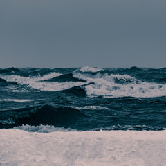 Storm at the sea