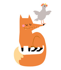 Cute vector fox