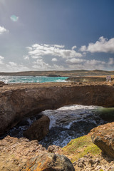 Aruba Landscape in the Atlantic Side