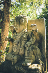Stone statue of buddha