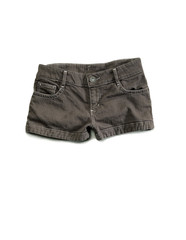 Shorts for lady for warmth on white background