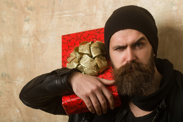Man with long beard.