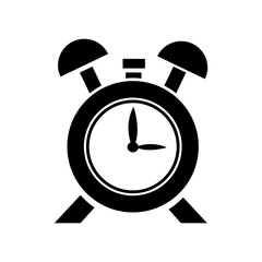 clock alarm hour school design icon