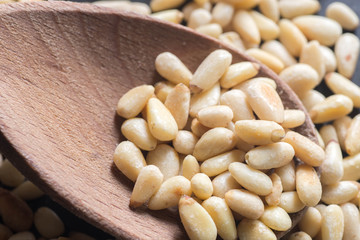 pine nuts macro