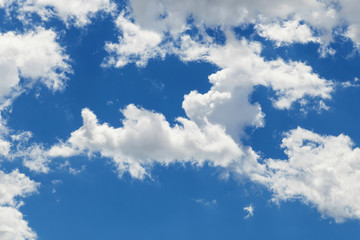 Clouds in the blue sky, background