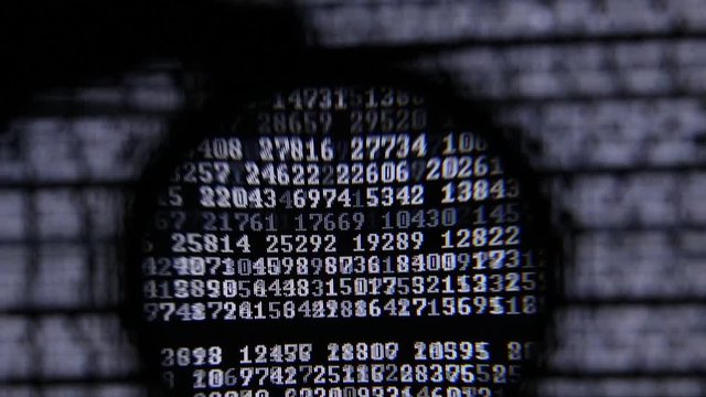 Moving Computer Codes on a monitor 
