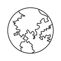 globe world earth map geography icon