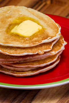 Fresh Pancakes With Melting Butter