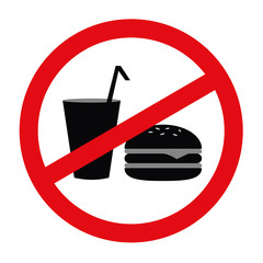 gesunde und ungesunde ernährung piktogramm