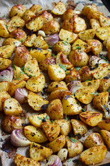 Roasted potatoes with spices