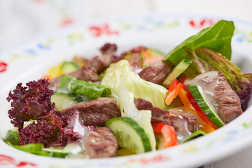 meat with vegetables