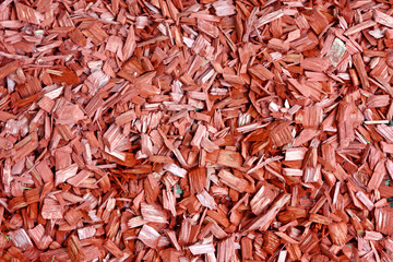 Texture of mulch