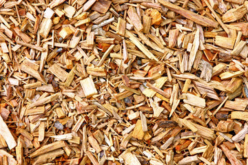 Texture of mulch