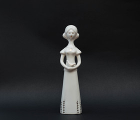 Cinderella porcelain figurine - lady with dove